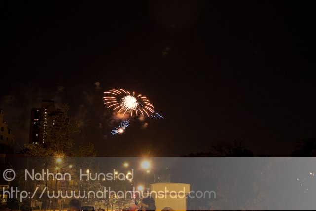 Minneapolis fireworks on 4 July 2010